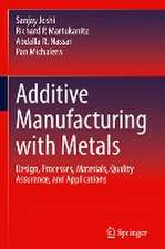 Additive Manufacturing with Metals: Design, Processes, Materials, Quality Assurance, and Applications