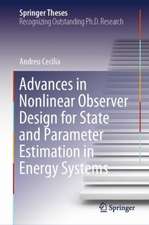 Advances in Nonlinear Observer Design for State and Parameter Estimation in Energy Systems