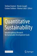 Quantitative Sustainability: Interdisciplinary Research for Sustainable Development Goals