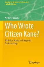 Who Wrote Citizen Kane?: Statistical Analysis of Disputed Co-Authorship