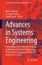 Advances in Systems Engineering: Proceedings of the 30th International Conference on Systems Engineering, ICSEng 2023, Las Vegas, Nevada, USA August 22-24, 2023