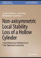 Non-axisymmetric Local Stability Loss of a Hollow Cylinder: Three-Dimensional Stability Loss in Time-Dependent Composites