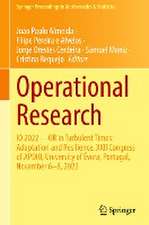 Operational Research: IO 2022—OR in Turbulent Times: Adaptation and Resilience. XXII Congress of APDIO, University of Évora, Portugal, November 6–8, 2022