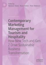 Contemporary Marketing Management for Tourism and Hospitality