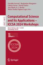 Computational Science and Its Applications – ICCSA 2024 Workshops: Hanoi, Vietnam, July 1–4, 2024, Proceedings, Part I