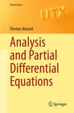 Analysis and Partial Differential Equations