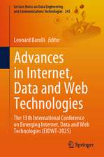 Advances in Internet, Data and Web Technologies