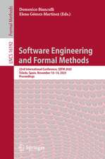 Software Engineering and Formal Methods