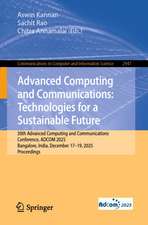 Advanced Computing and Communications: Technologies for a Su
