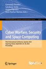 Cyber Warfare, Security and Space Computing