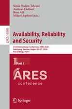 Availability, Reliability and Security