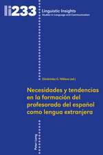 Necesidades y tendencias en la formación del profesorado de español como lengua extranjera