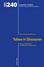 Taboo in Discourse