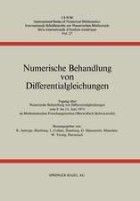 Numerische Behandlung von Differentialgleichungen: Tagung im Mathematischen Forschungsinstitut Oberwolfach vom 9. bis 14. Juni 1974