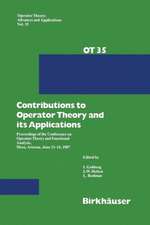 Contributions to Operator Theory and its Applications: Proceedings of the Conference on Operator Theory and Functional Analysis, Mesa, Arizona, June 11–14, 1987