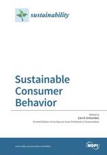 Sustainable Consumer Behavior