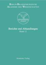 Berichte und Abhandlungen, Band 12