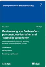 Besteuerung von Freiberuflerpersonengesellschaften und -kapitalgesellschaften