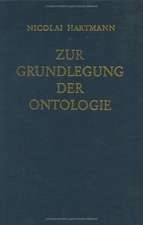 Zur Grundlegung der Ontologie