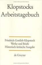 Klopstocks Arbeitstagebuch