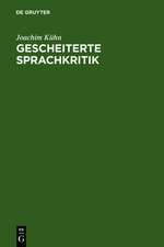 Gescheiterte Sprachkritik: Fritz Mauthners Leben und Werk