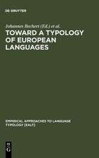 Toward a Typology of European Languages