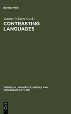 Contrasting Languages: The Scope of Contrastive Linguistics