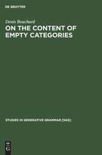 BOUCHARD:CONTENT OF EMPTY CATEGORIES PB SGG 14