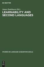 LEARNABILITY AND 2ND LANGS. (PANKHURST) SOLA 7