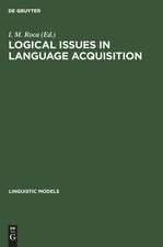 Logical Issues in Language Acquisition