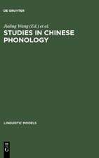 Studies in Chinese Phonology