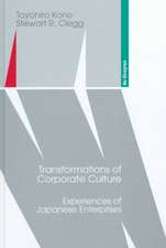 Transformations of Corporate Culture: Experiences of Japanese Enterprises