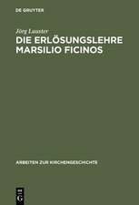 Die Erlösungslehre Marsilio Ficinos: Theologiegeschichtliche Aspekte des Renaissanceplatonismus