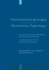 Variationstypologie / Variation Typology: Ein sprachtypologisches Handbuch der europäischen Sprachen in Geschichte und Gegenwart / A Typological Handbook of European Languages