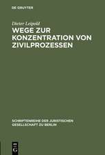 Wege zur Konzentration von Zivilprozessen