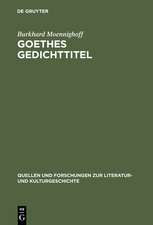 Goethes Gedichttitel