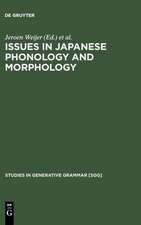 Issues in Japanese Phonology and Morphology