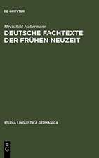 Deutsche Fachtexte der frühen Neuzeit