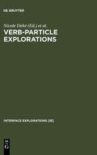 Verb-Particle Explorations