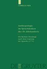 Anthropologie im Sprachdenken des 18. Jahrhunderts: Die Berliner Preisfrage nach dem Ursprung der Sprache (1771)