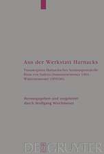 Aus der Werkstatt Harnacks: Transkription Harnackscher Seminarprotokolle Hans von Sodens (Sommersemester 1904 – Wintersemester 1905/06)