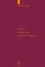 Initia Carminum Byzantinorum