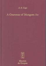 A Grammar of Mongsen Ao