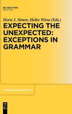 Expecting the Unexpected: Exceptions in Grammar