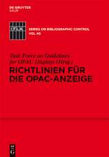 Richtlinien für die OPAC-Anzeige