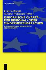 Europäische Charta der Regional- oder Minderheitensprachen: Ein Handbuch zur Sprachpolitik des Europarats