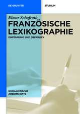 Französische Lexikographie: Einführung und Überblick