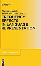 Frequency Effects in Language Representation