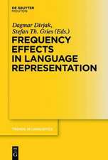 Frequency Effects in Language Representation