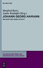 Johann Georg Hamann: Religion und Gesellschaft